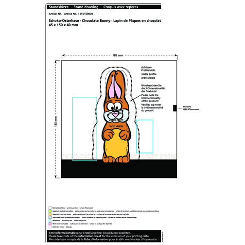 Lapin de Pâques en chocolat MAXI, Image 2