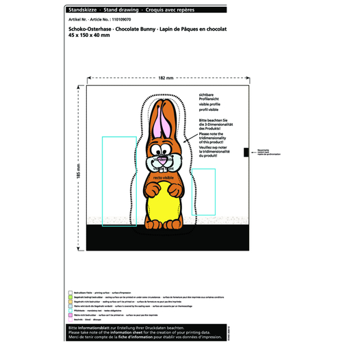 Lapin de Pâques en chocolat MAXI, Image 2