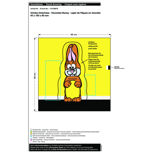 Lapin de Pâques en chocolat MAXI, Image 2