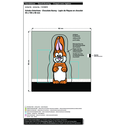 Lapin de Pâques en chocolat MAXI, Image 2