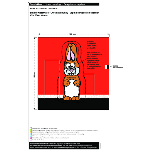 Lapin de Pâques en chocolat MAXI, Image 2