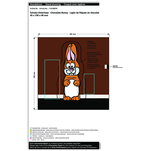 Lapin de Pâques en chocolat MAXI, Image 2