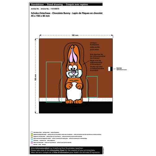 Lapin de Pâques en chocolat MAXI, Image 2