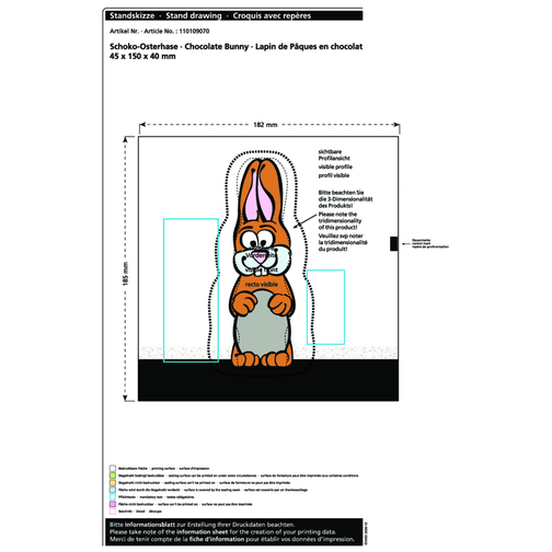 Lapin de Pâques en chocolat MAXI, Image 2