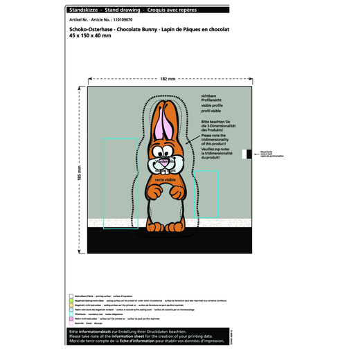 Lapin de Pâques en chocolat MAXI, Image 2