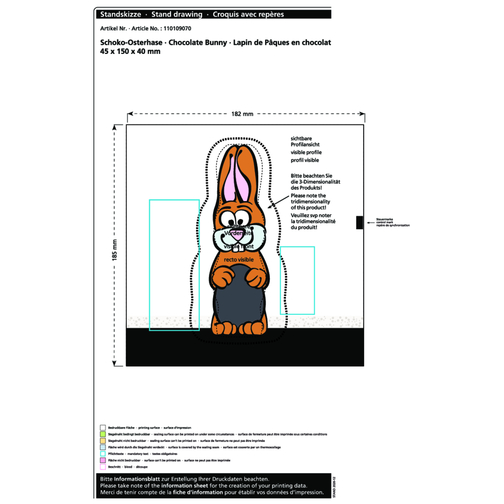 Lapin de Pâques en chocolat MAXI, Image 2