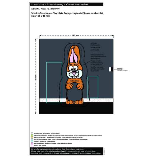 Lapin de Pâques en chocolat MAXI, Image 2