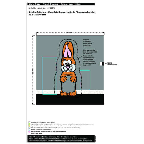 Lapin de Pâques en chocolat MAXI, Image 2