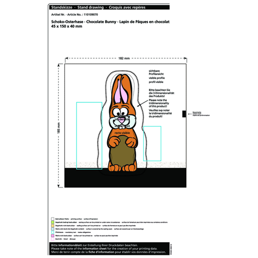 Lapin de Pâques en chocolat MAXI, Image 2