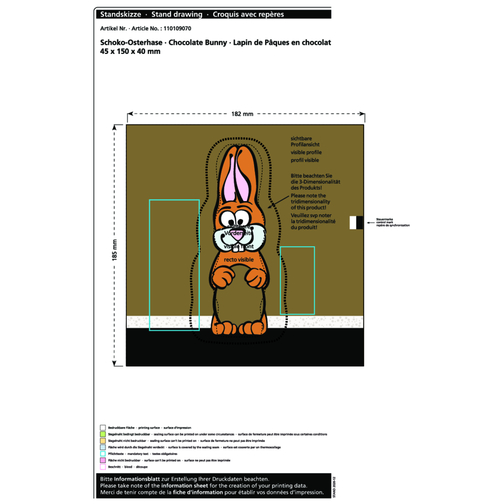 Lapin de Pâques en chocolat MAXI, Image 2