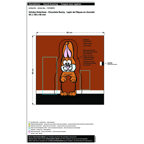 Lapin de Pâques en chocolat MAXI, Image 2