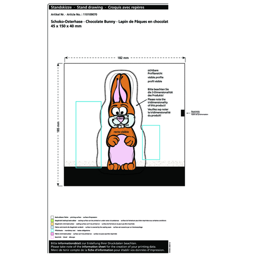 Lapin de Pâques en chocolat MAXI, Image 2