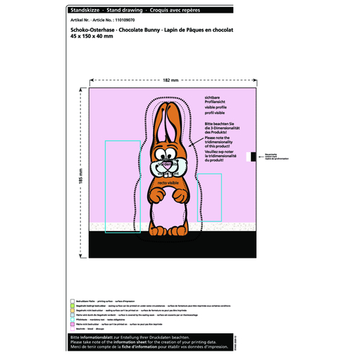 Lapin de Pâques en chocolat MAXI, Image 2