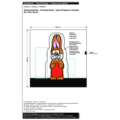 Lapin de Pâques en chocolat MAXI, Image 2