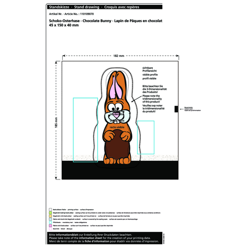 Lapin de Pâques en chocolat MAXI, Image 2