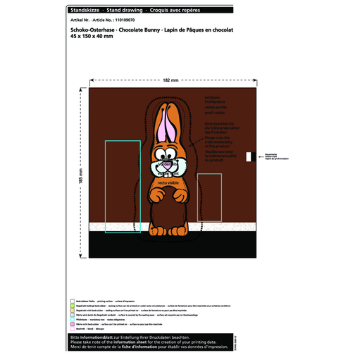 Lapin de Pâques en chocolat MAXI, Image 2