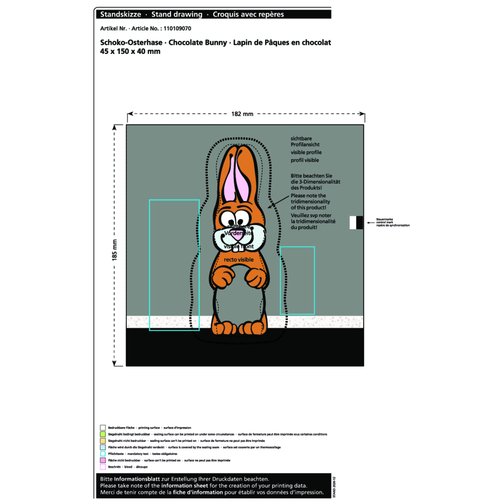 Lapin de Pâques en chocolat MAXI, Image 2
