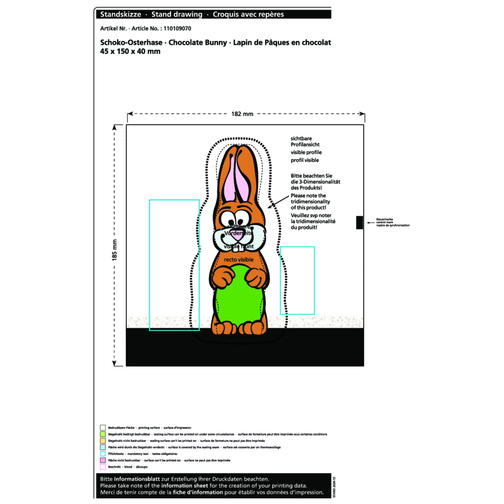 Lapin de Pâques en chocolat MAXI, Image 2