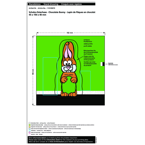 Lapin de Pâques en chocolat MAXI, Image 2