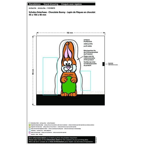 Lapin de Pâques en chocolat MAXI, Image 2
