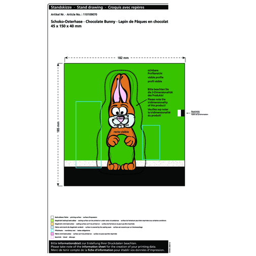 Lapin de Pâques en chocolat MAXI, Image 2