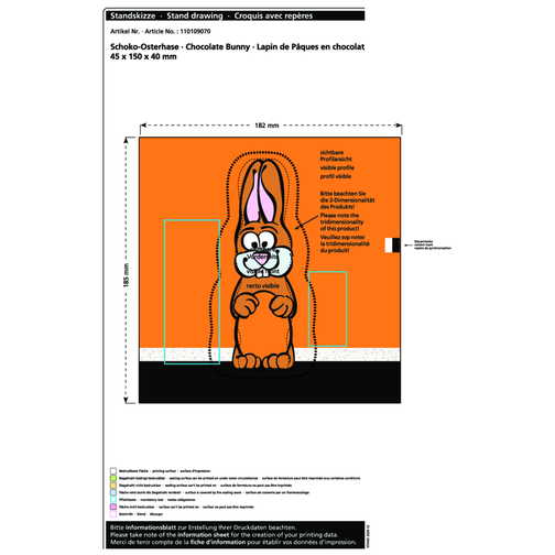 Lapin de Pâques en chocolat MAXI, Image 2