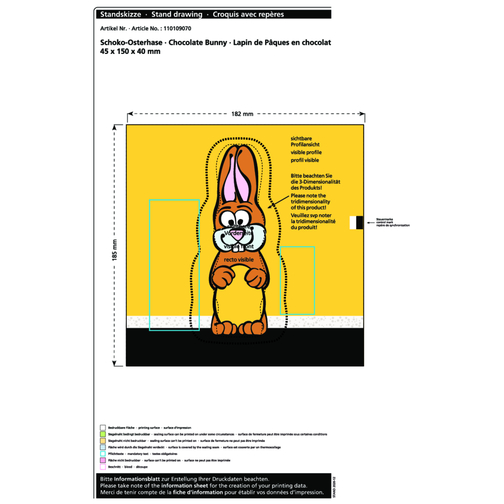 Lapin de Pâques en chocolat MAXI, Image 2