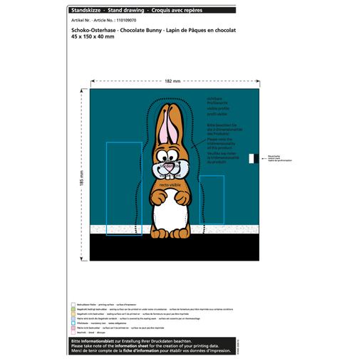 Lapin de Pâques en chocolat MAXI, Image 2