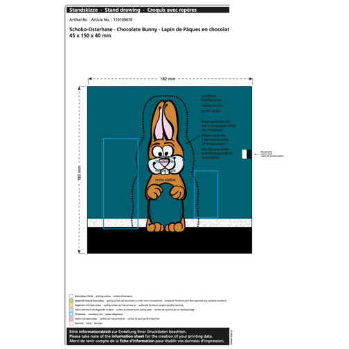 Lapin de Pâques en chocolat MAXI, Image 2