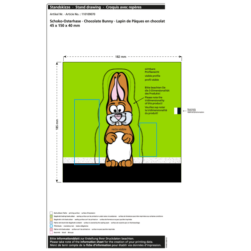 Lapin de Pâques en chocolat MAXI, Image 2