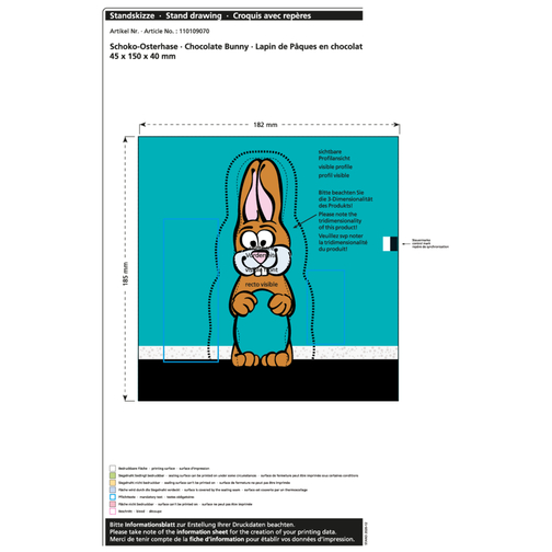Lapin de Pâques en chocolat MAXI, Image 2