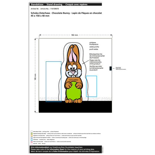 Lapin de Pâques en chocolat MAXI, Image 2