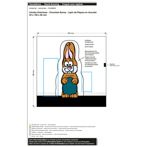 Lapin de Pâques en chocolat MAXI, Image 2