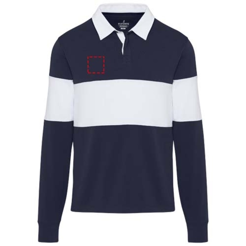 Sweatshirt de rugbyen coton organique Clyde unisexe, Image 8
