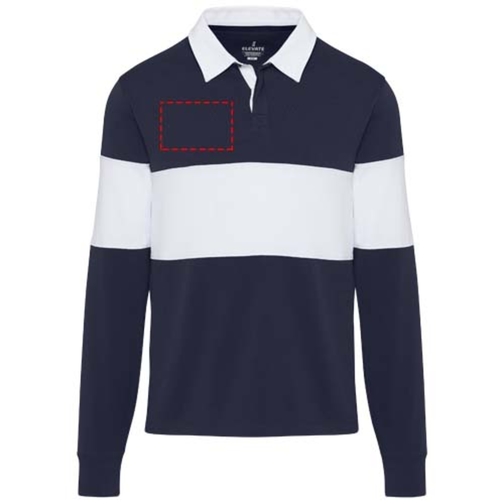 Sweatshirt de rugbyen coton organique Clyde unisexe, Image 7