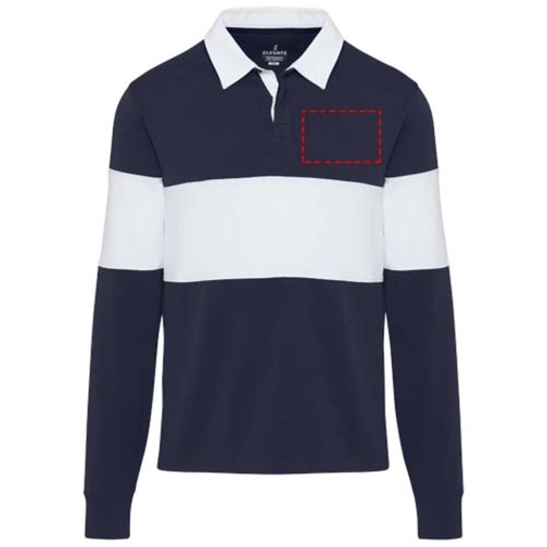 Sweatshirt de rugbyen coton organique Clyde unisexe, Image 10