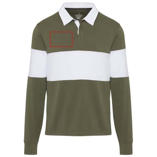 Sweatshirt de rugbyen coton organique Clyde unisexe, Image 6