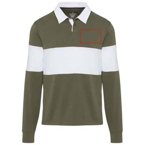 Sweatshirt de rugbyen coton organique Clyde unisexe, Image 9