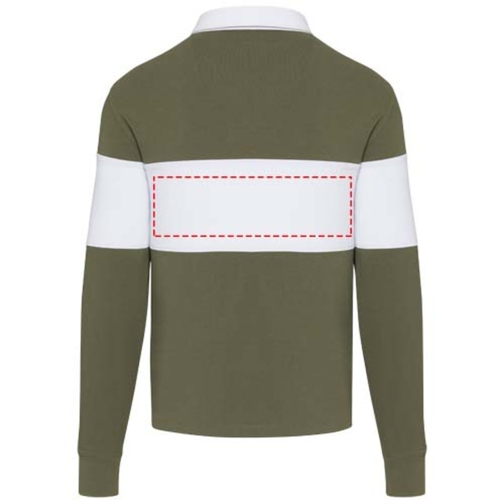 Sweatshirt de rugbyen coton organique Clyde unisexe, Image 11