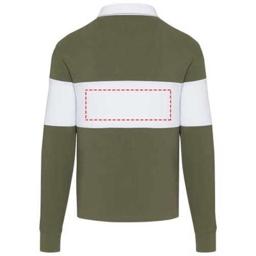 Sweatshirt de rugbyen coton organique Clyde unisexe, Image 12