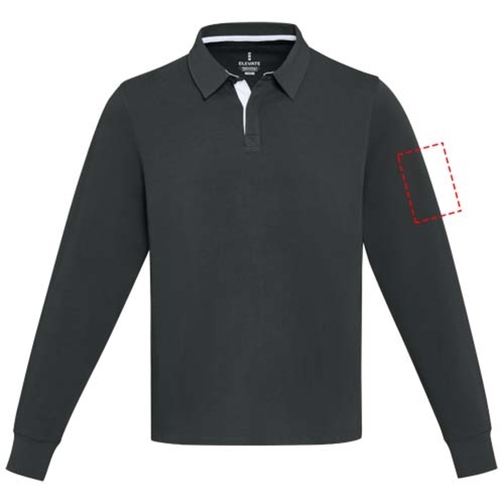 Sweatshirt de rugbyen coton organique Clyde unisexe, Image 21