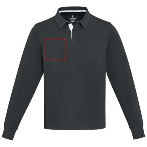 Sweatshirt de rugbyen coton organique Clyde unisexe, Image 9
