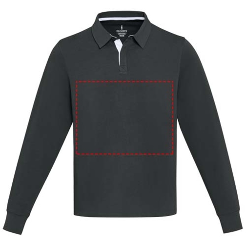 Sweatshirt de rugbyen coton organique Clyde unisexe, Image 12