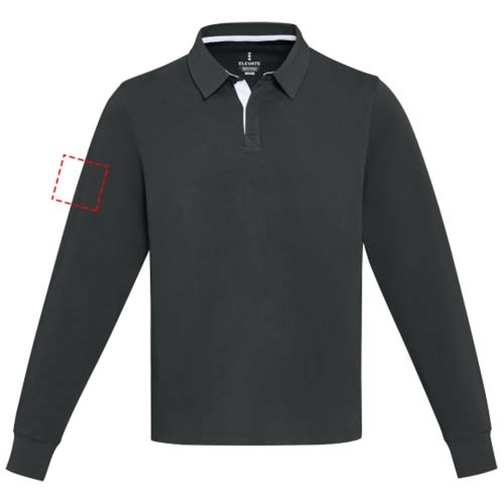Sweatshirt de rugbyen coton organique Clyde unisexe, Image 20