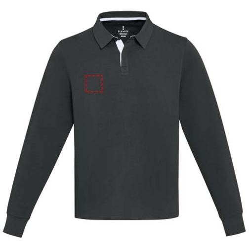 Sweatshirt de rugbyen coton organique Clyde unisexe, Image 11