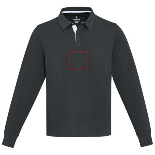 Sweatshirt de rugbyen coton organique Clyde unisexe, Image 14