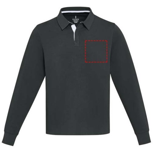 Sweatshirt de rugbyen coton organique Clyde unisexe, Image 7