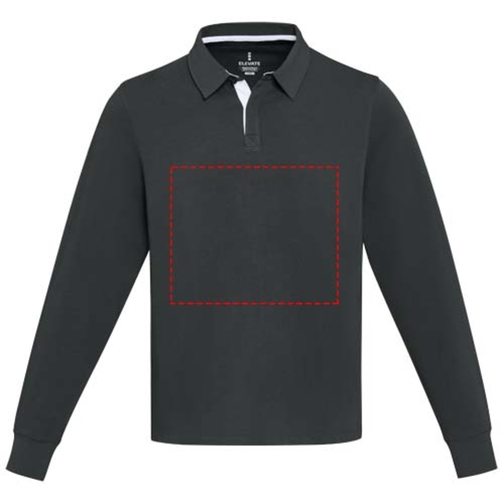 Sweatshirt de rugbyen coton organique Clyde unisexe, Image 13
