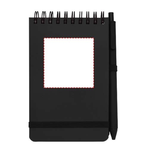 Blocco note formato A6 con copertina rigida in plastica recuperata in prossimità degli oceani e pen, Immagine 10