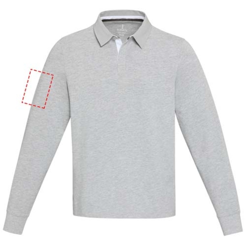 Sweatshirt de rugbyen coton organique Clyde unisexe, Image 7